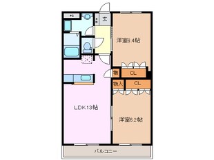 近鉄長島駅 徒歩15分 2階の物件間取画像